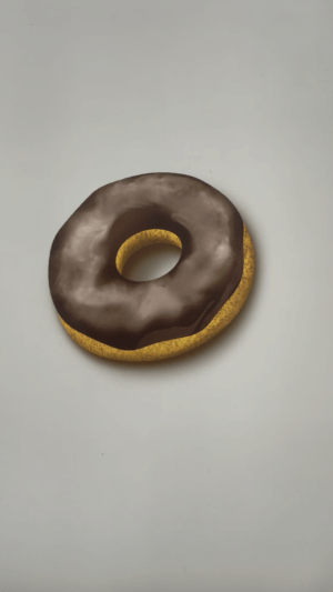 Drawing a chocolate donut ＊ Tutorial, brushes and color palette