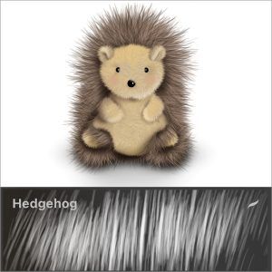 Hedgehog＊ Procreate Brush