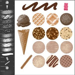 Ice Cream ＊ Procreate Brush Set