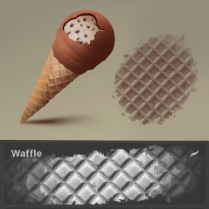 Waffle Procreate Brush
