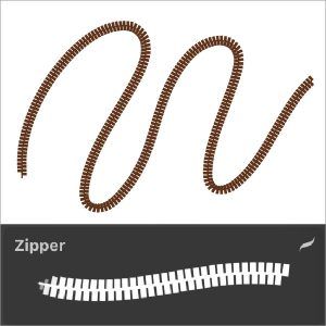 zipper procreate brush